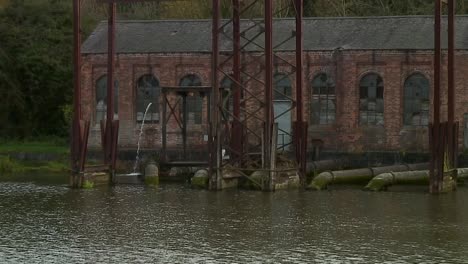 the old pump house at holwell reservoir near melton mowbray in the english county of leicestershire