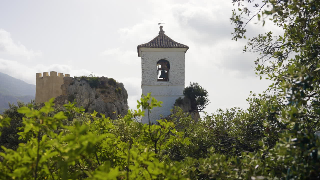 Historic Bell Tower and Fortress on a Rocky Outcrop
