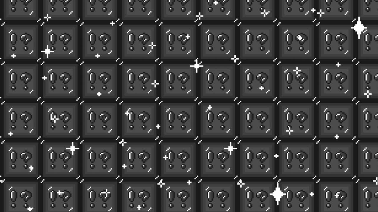 Pixel art tile interrobang mark Looping animated background. 1080p (6).mp4