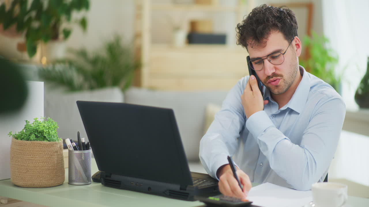 Businessman Notes Client Expectations