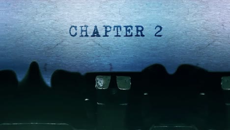 typewriter page with chapter 2
