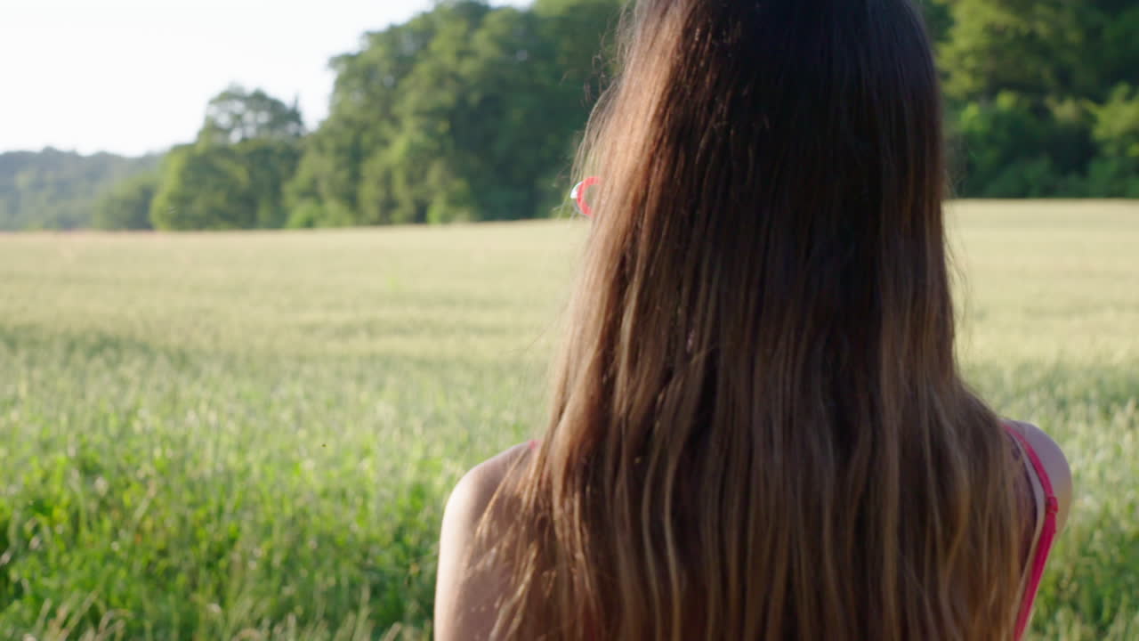 비누방울을 부는 여자