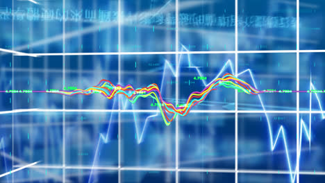 Börsendaten-Und-Statistische-Datenverarbeitung-Gegen-Weltkarte