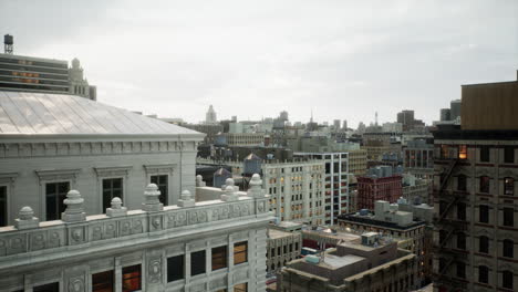 the roof of the building with ventilation hatchways