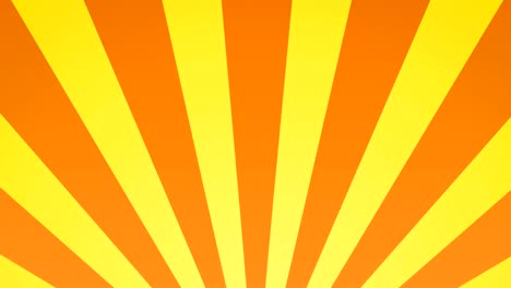 círculo de estallido del sol naciente radial fondo de movimiento geométrico naranja y amarillo