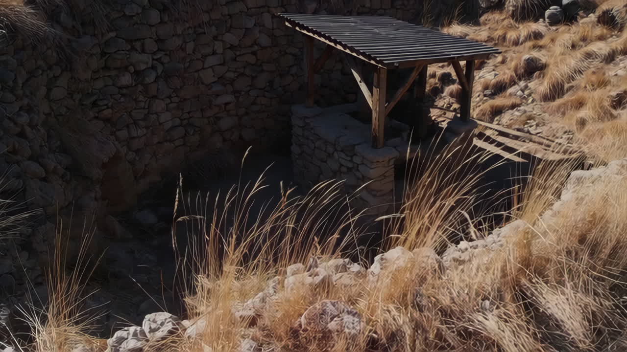 Ancient Well in a Desert Landscape
