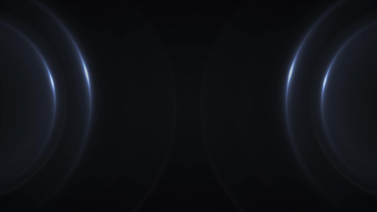 Dark blue lens flare abstract background soft curved light arcs deep shadows and cinematic empty