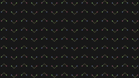Rainbow-neon-triangles-pattern-in-dark-galaxy