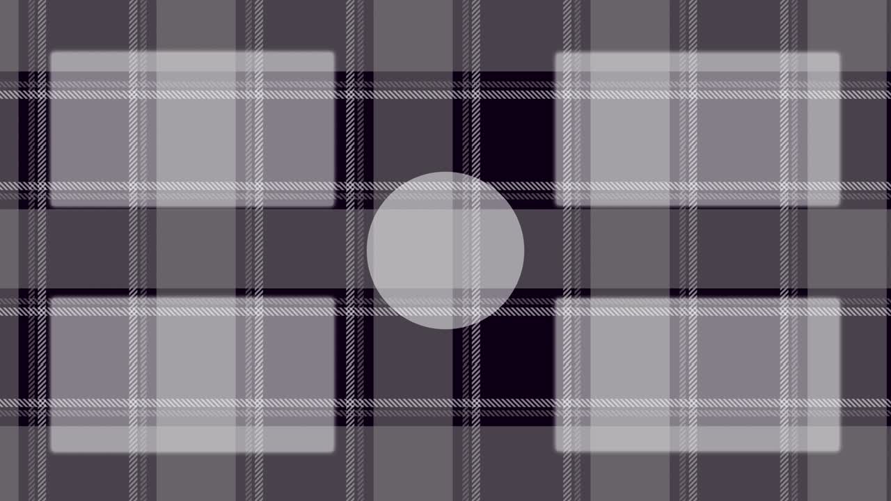 Plaid checkered end card ending screen motion graphics