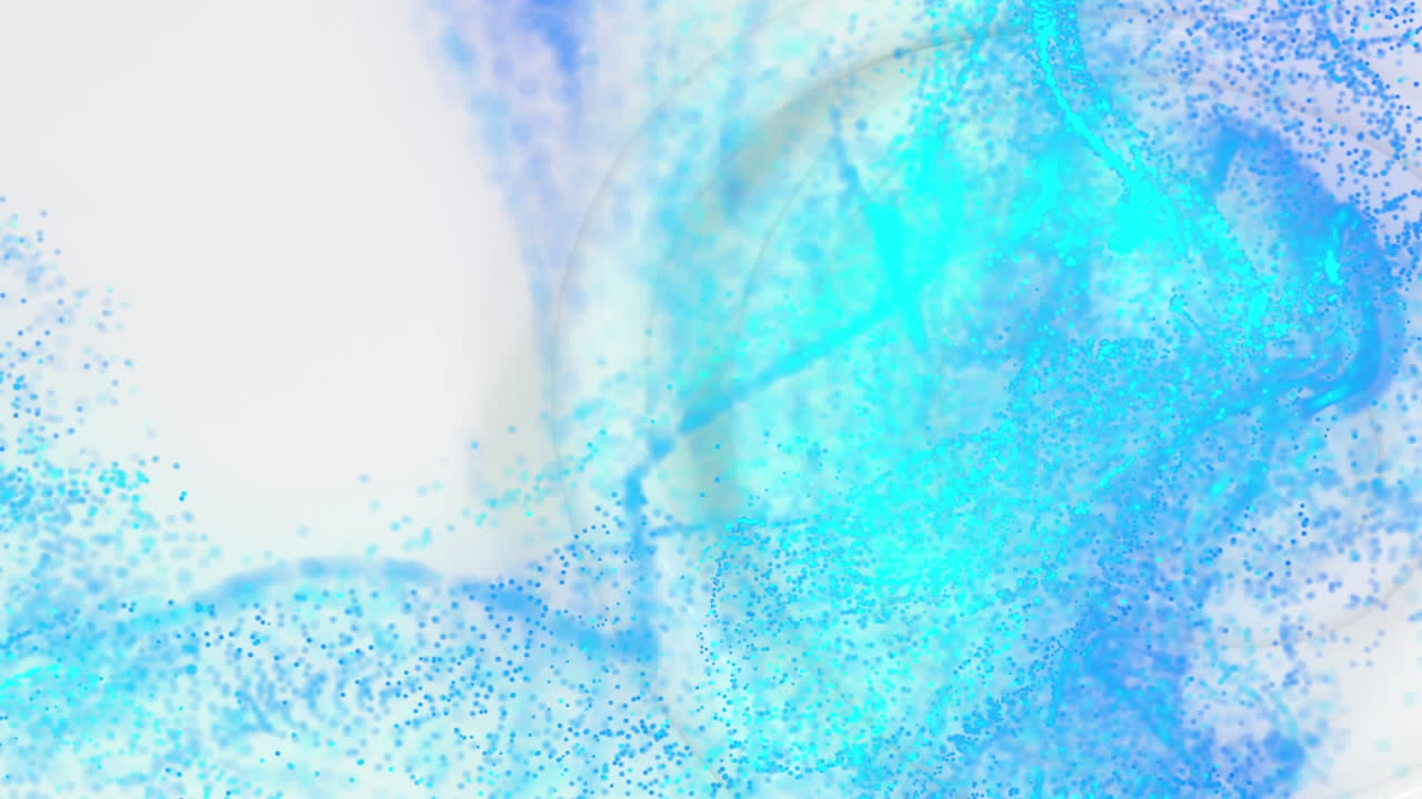 복사 공간과 함께 회색 배경에 반 ⁇ 이는 파란색과 초록색 디지털 파동의 애니메이션