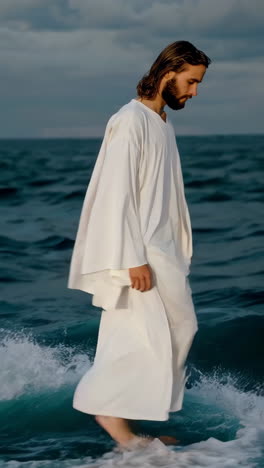 jesus walking on water