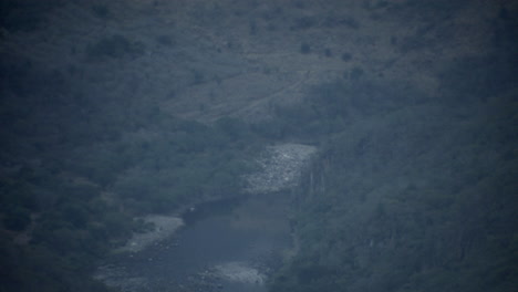 valley full of agave fields between the mountains of tequila, jalisco, mexico.