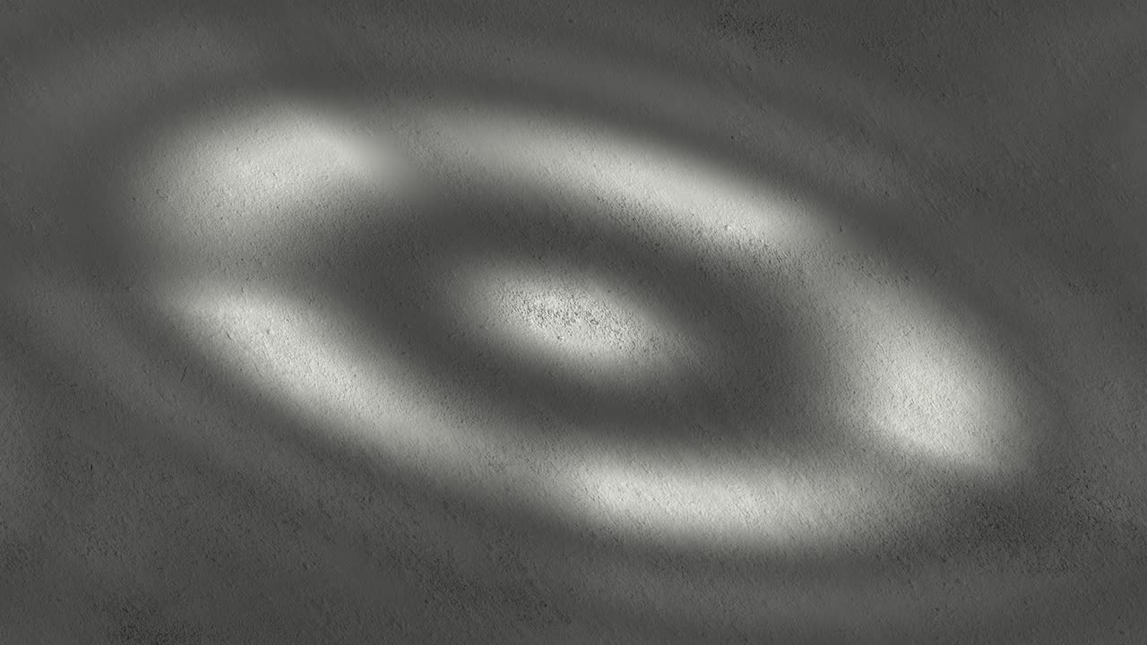 벽에 회전하는 밝은 빛 패턴, 루프 비디오