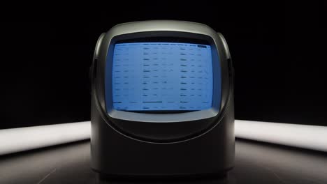 retro tv, vintage television in a nostalgic setup, a retro tv displays grain on screen, scary halloween night device good for chroma key and green screen. high quality 4k footage