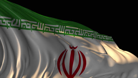ondeando la bandera de irán