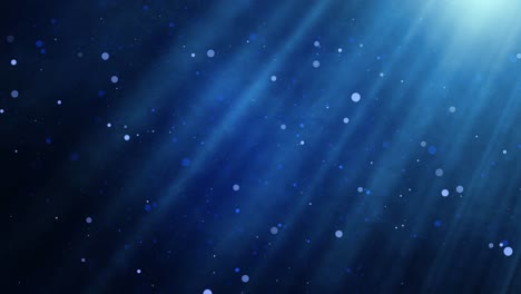 mysterious blue lights with smoke background - light bursts with swirling particles and ambient fog in a luminous, glowing wallpaper of serene radiance - soft glistering rays and radiant glow