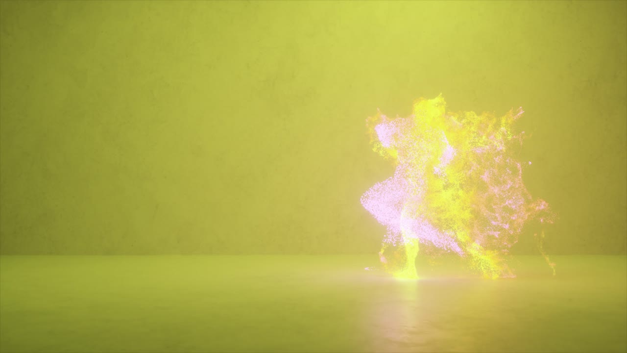 figura resplandeciente abstracta