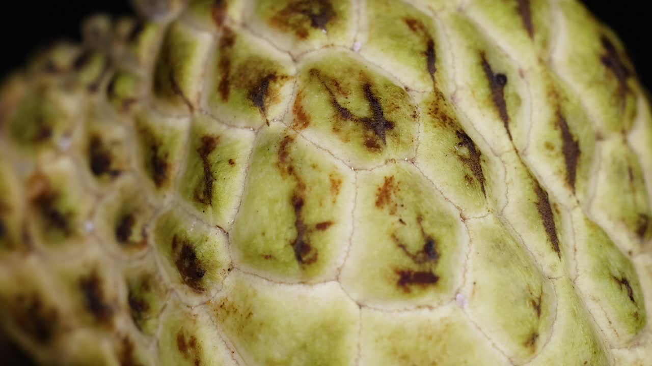 primer plano de la manzana de crema siendo cortada en rodajas