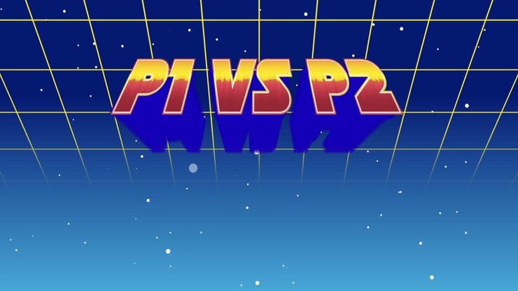 Cartello "P1 Vs P2"