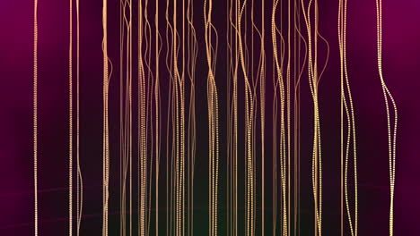 stringhe con movimento causato dal passaggio di oggetti