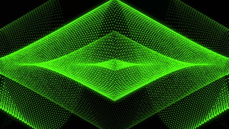 Green color Dot Shape Pattern animation motion graphics