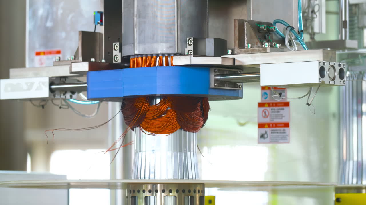 Automated copper wire winding machine