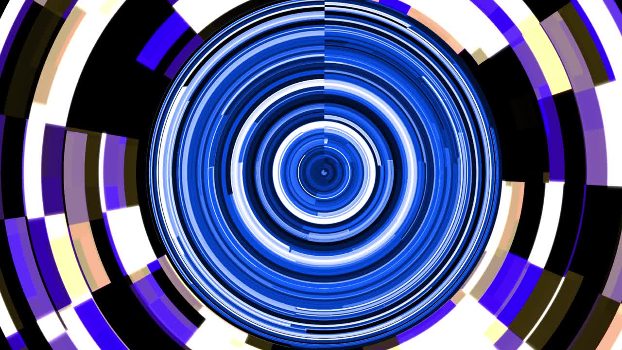 abstracto bucle sin costuras glitch línea de brillo círculo de fondo animación.mp4