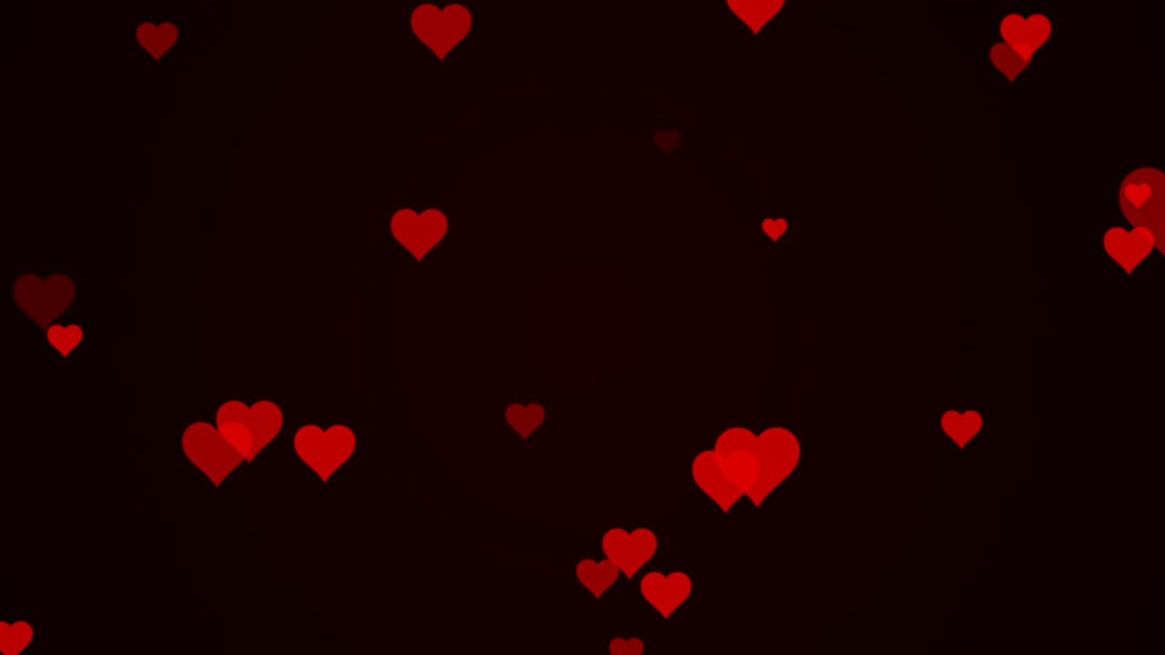 fondo de partículas de corazón rojo