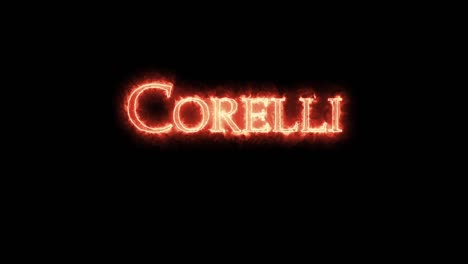 corelli written with fire. loop