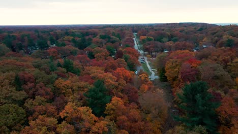 beachwood-bluffton neighborhood in muskegon during fall of 2022