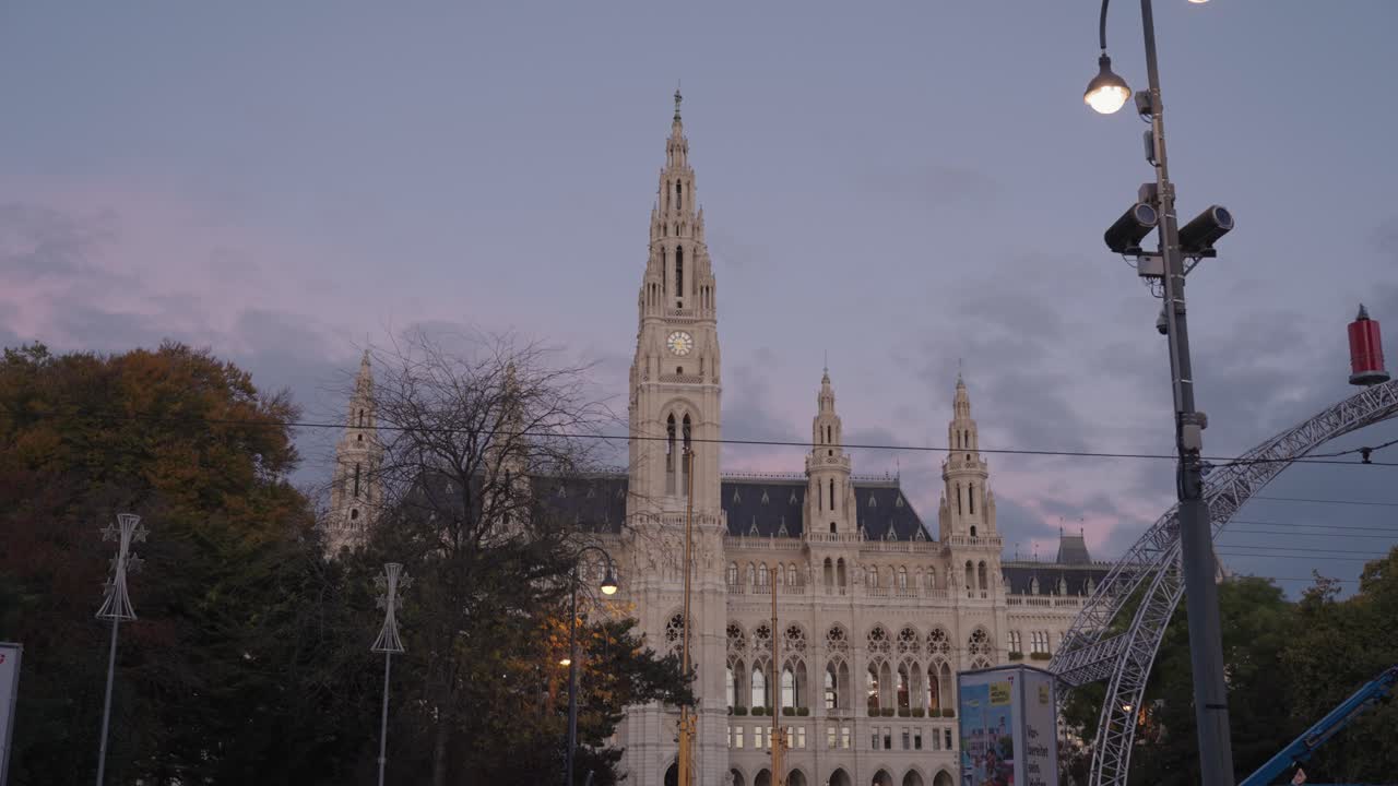 Vienna City Hall at Twilight