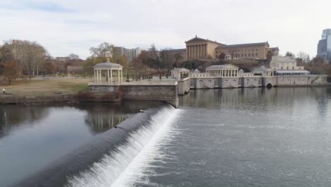 Philadelphia-Art-Museum-Waterworks-waterfall-drone-video