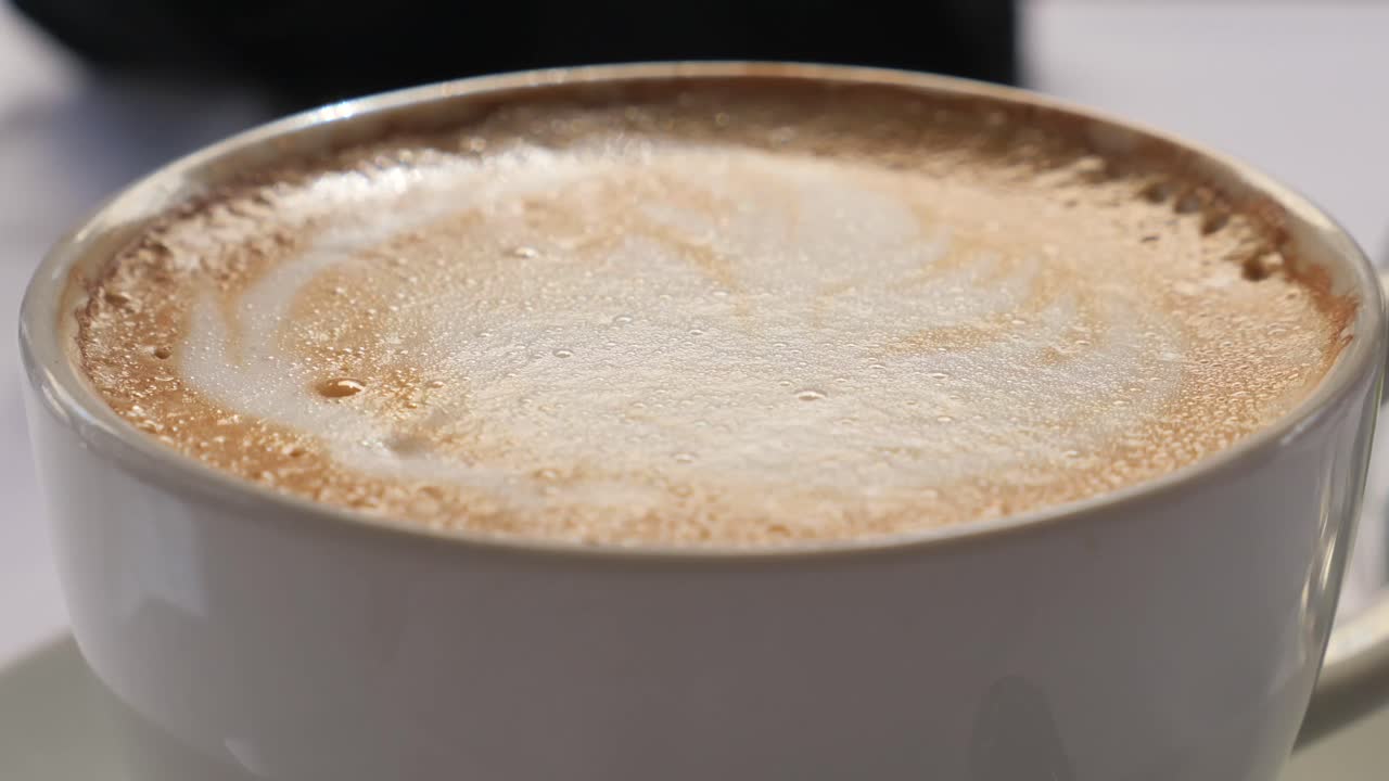 Cappuccino with sugar