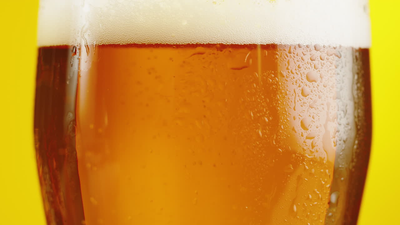 Close up of a cold beer