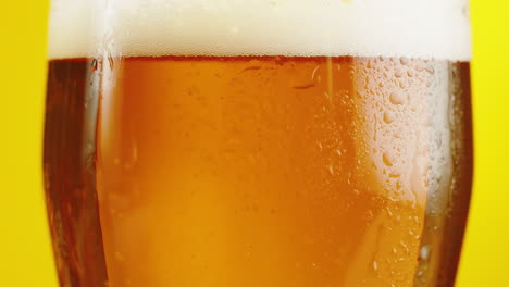 close up of a cold beer