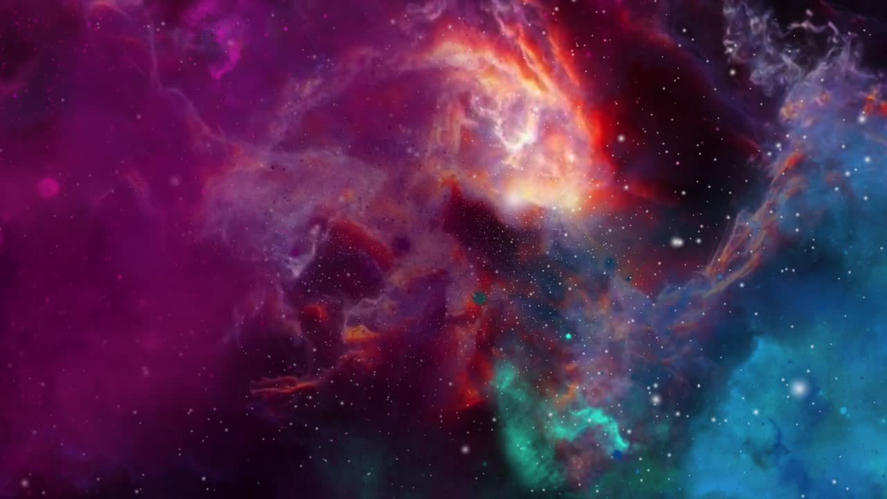 las nubes nebulosas se fusionaron en una en el gran universo.