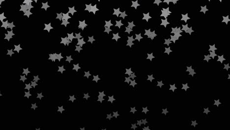 black background with falling white stars