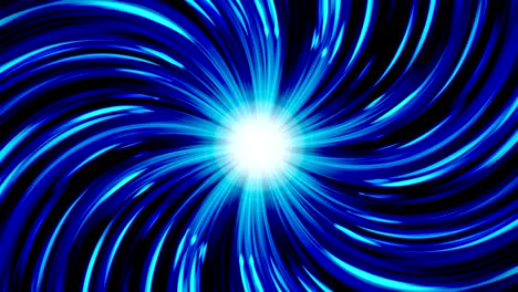 starburst-strahlen im weltraum. cartoon-beam-loop-animation. zukunftstechnologie-konzept-hintergrund. explosionsstern mit linien.