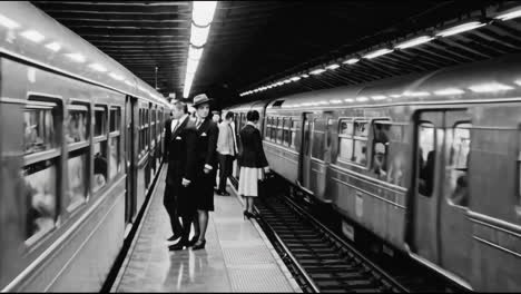 vintage london underground scene
