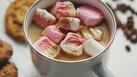 cup of cacao with marshmallows