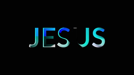 seamless loop text animation jesus ten seconds