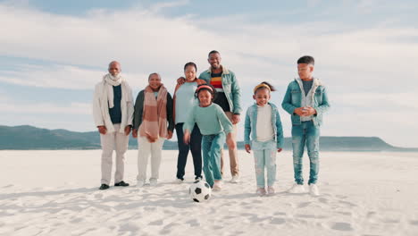 beach, playing and grandparents