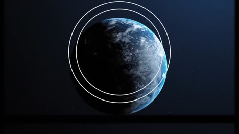 animación de escaneos en películas antiguas en movimiento sobre el planeta tierra
