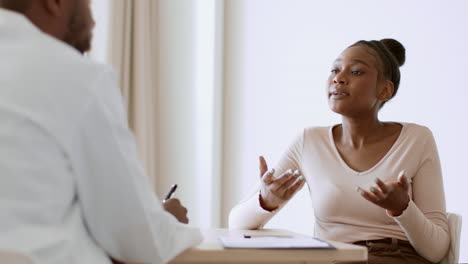 doctor discussing with a patient
