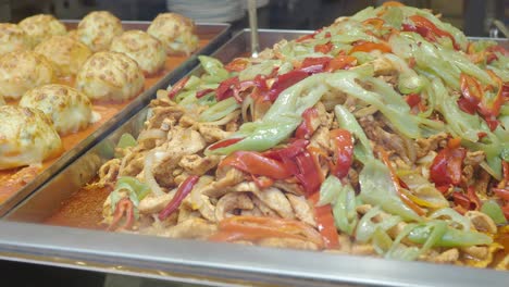 chicken and vegetable tray