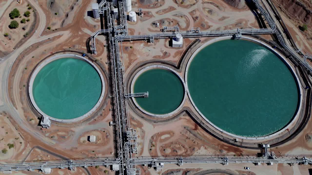 Aerial View of Industrial Processing Facility
