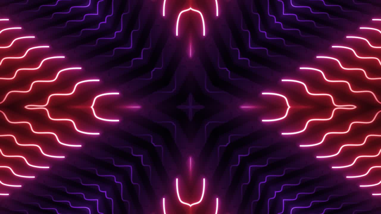patrón geométrico de neón