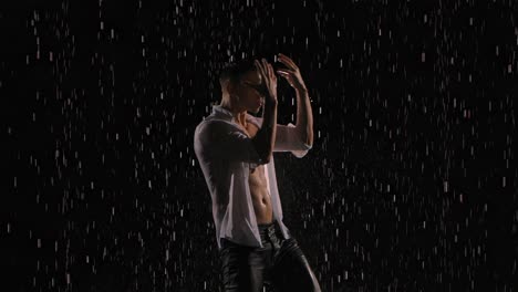 dancer in the rain