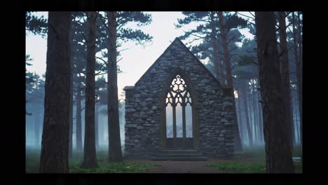 misty forest chapel