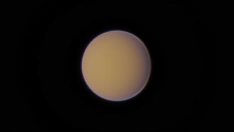 titán en órbita, la extraña luna alienígena del planeta saturno